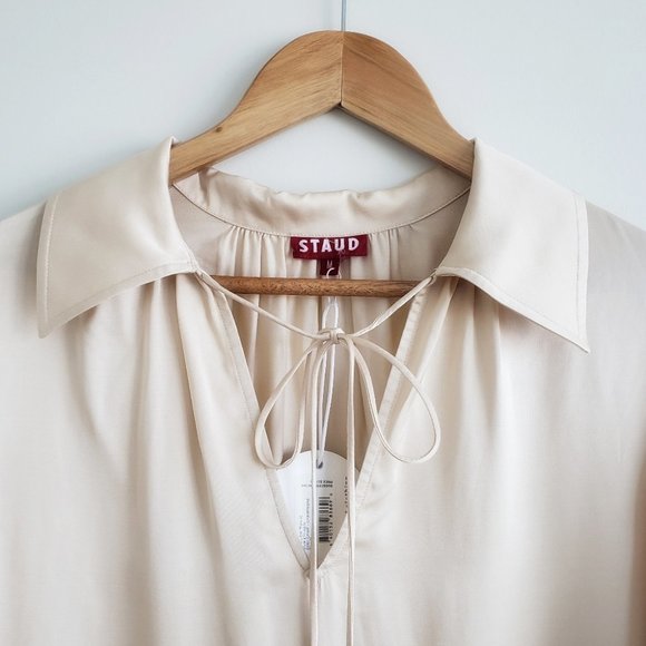 Staud Toulon Tunic champagne ivory medium NWT - Picture 7 of 16